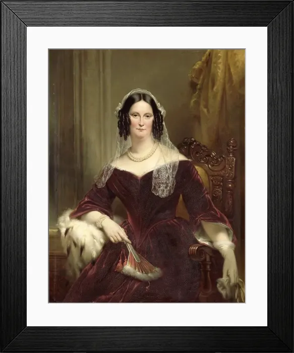 Framed Print : Dieuwke Fontein (1800-79), Second Wife (Married 1834) of Adriaan van der Hoop, 1844. Creator: Jan Adam Kruseman Framed Print : Dieuwke Fontein (1800-79), Second Wife (Married 1834) of Adriaan van der Hoop, 1844. Creator: Jan Adam Kruseman