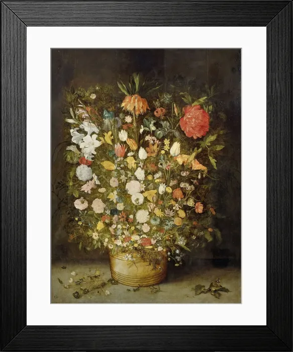 Framed Print : Still Life with Flowers, 1600-1630. Creator: Follower of Jan Brueghel the Elder Framed Print : Still Life with Flowers, 1600-1630. Creator: Follower of Jan Brueghel the Elder