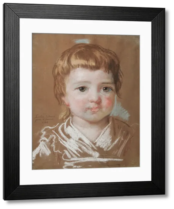 Framed Print : Supposed portrait of the artist's daughter Louise Lebrun (1780-1819), 1782. Creator: Elisabeth Louise Vigee-LeBrun Framed Print : Supposed portrait of the artist's daughter Louise Lebrun (1780-1819), 1782. Creator: Elisabeth Louise Vigee-LeBrun