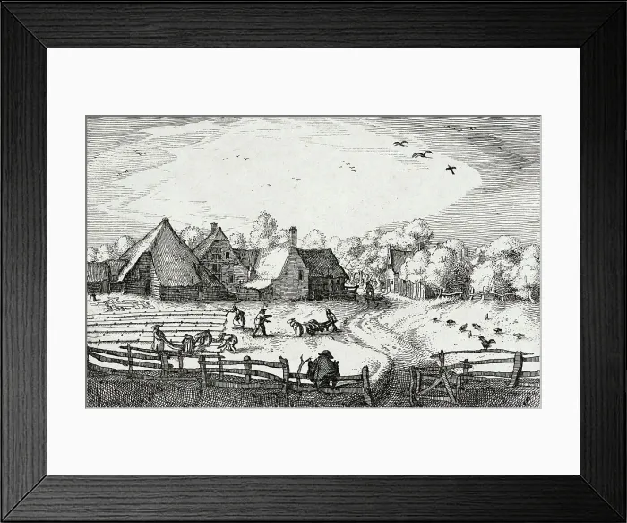 Framed Print : Bleaching Fields Beyond the Haarlem Woods, between circa 1611 and circa 1612. Creator: Claes Jansz Visscher Framed Print : Bleaching Fields Beyond the Haarlem Woods, between circa 1611 and circa 1612. Creator: Claes Jansz Visscher