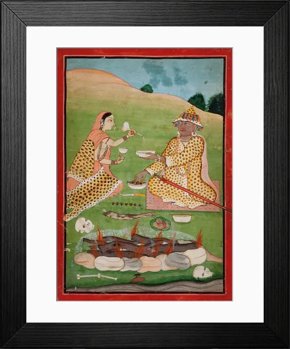 Framed Print : Tantric Feast, c1790. Creator: Unknown Framed Print : Tantric Feast, c1790. Creator: Unknown