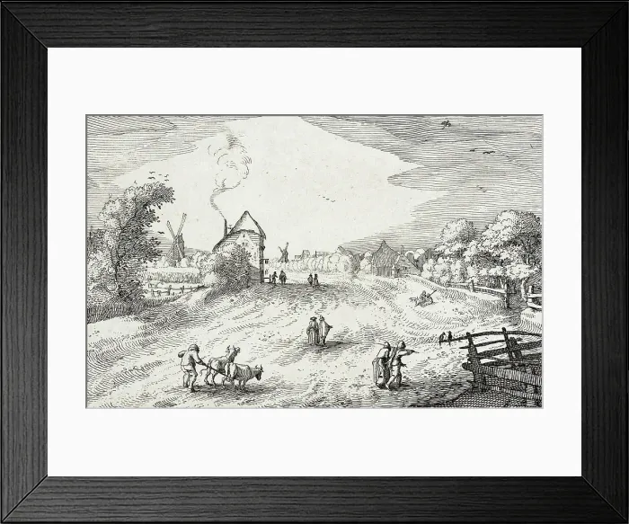 Framed Print : On the Road towards Leiden, between circa 1611 and circa 1612. Creator: Claes Jansz Visscher Framed Print : On the Road towards Leiden, between circa 1611 and circa 1612. Creator: Claes Jansz Visscher