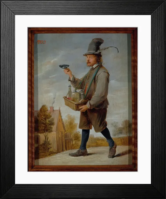 Framed Print : Vodka Peddler, c.1640. Creator: Teniers, David, the Younger (1610-1690) Framed Print : Vodka Peddler, c.1640. Creator: Teniers, David, the Younger (1610-1690)