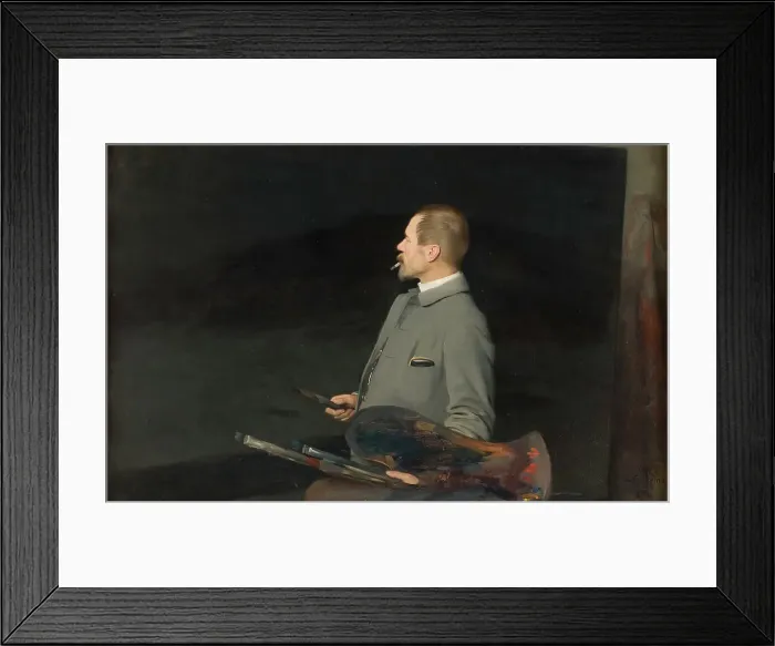 Framed Print : Edvard Rosenberg, the Artist, 1901. Creator: Emil Österman Framed Print : Edvard Rosenberg, the Artist, 1901. Creator: Emil Österman