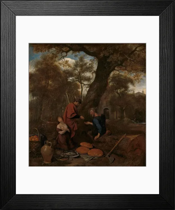 Framed Print : Erysichthon selling his daughter, 1650-1660. Creator: Jan Steen Framed Print : Erysichthon selling his daughter, 1650-1660. Creator: Jan Steen