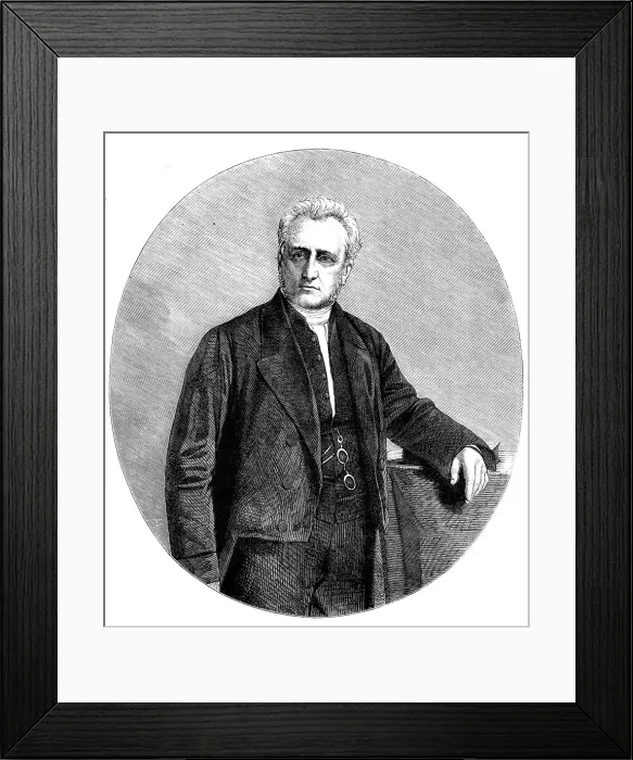 Framed Print : The Rev. William Wood Stamp, president of the Wesleyan Methodist Society for 1860-61, 1860. Creator: Unknown Framed Print : The Rev. William Wood Stamp, president of the Wesleyan Methodist Society for 1860-61, 1860. Creator: Unknown