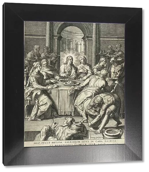 The Wedding at Cana, 1577. Creator: Cornelis Cort