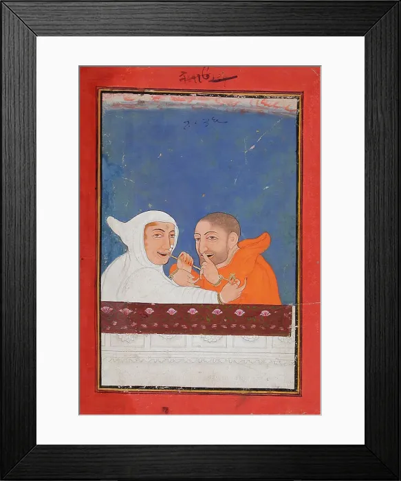 Framed Print : Two Caricatures, between c1760 and c1770. Creator: Unknown Framed Print : Two Caricatures, between c1760 and c1770. Creator: Unknown