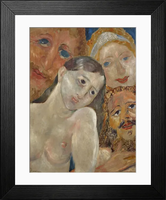 Framed Print : Ecstatic Heads. Creator: Ernst Josephson
