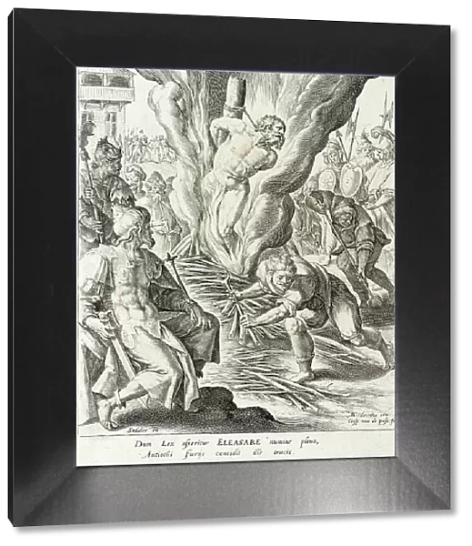 Eleazer killed by Antiochus, 1591. Creator: Crispijn de Passe I