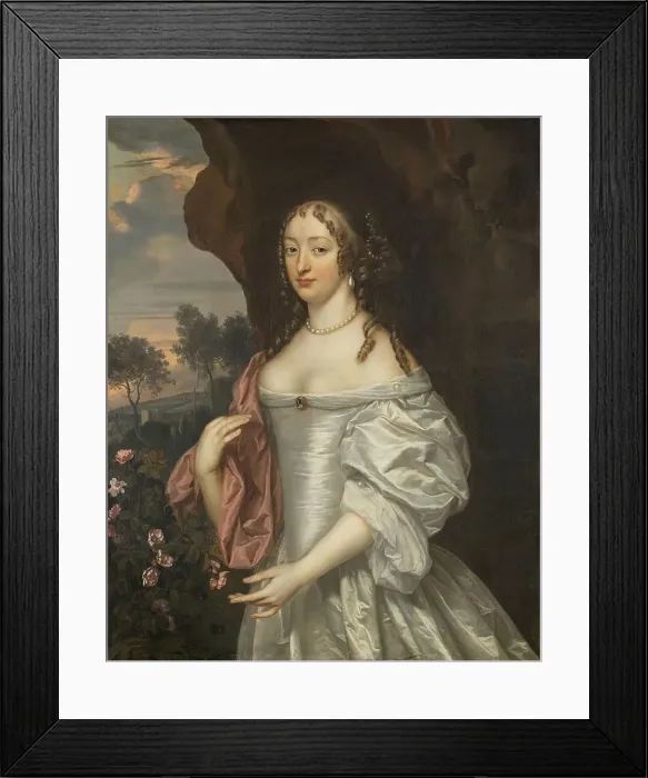 Framed Print : Portrait of Jacoba van Orliens, Wife of Jacob de Witte of Haamstede, 1660. Creator: Jan Mytens Framed Print : Portrait of Jacoba van Orliens, Wife of Jacob de Witte of Haamstede, 1660. Creator: Jan Mytens