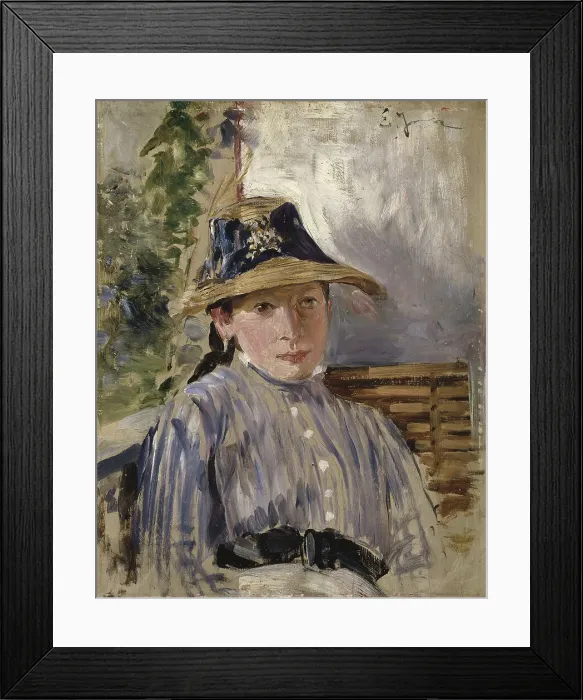 Framed Print : Girl in Blue. Creator: Ernst Josephson Framed Print : Girl in Blue. Creator: Ernst Josephson