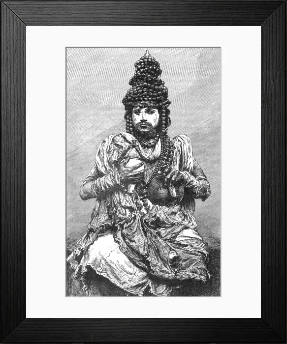 Framed Print : Hindoo Fakir; Notes on the Ancient Temples of India, 1875. Creator: Unknown Framed Print : Hindoo Fakir; Notes on the Ancient Temples of India, 1875. Creator: Unknown