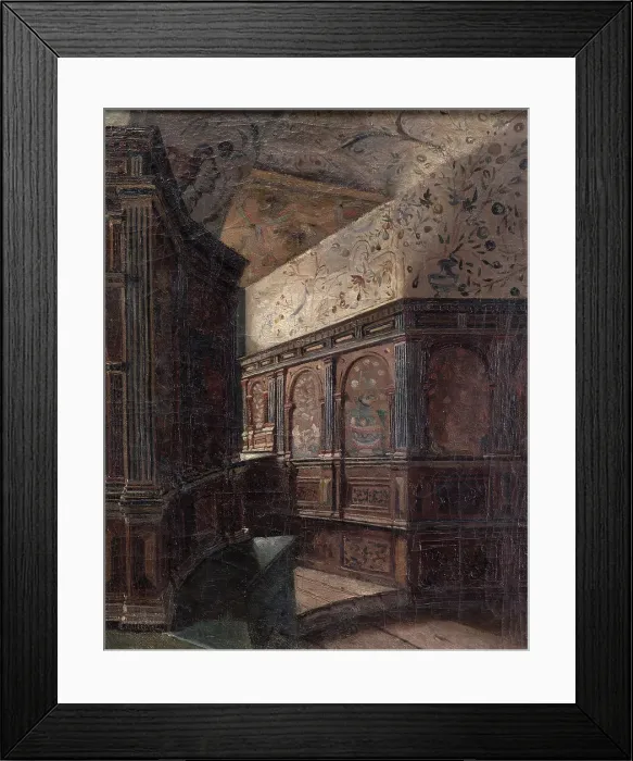 Framed Print : Duke Karl's Tower Chamber at Gripsholm, 1870. Creator: Ernst Josephson Framed Print : Duke Karl's Tower Chamber at Gripsholm, 1870. Creator: Ernst Josephson