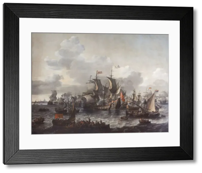 Framed Print : The Battle of the Zuider Zee, 1573, 1663. Creator: Jan Theunisz. Blanckerhoff Framed Print : The Battle of the Zuider Zee, 1573, 1663. Creator: Jan Theunisz. Blanckerhoff