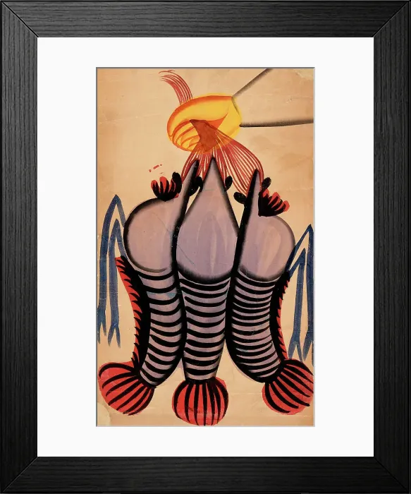 Framed Print : A Hand Holding Prawns, between 1875 and 1900. Creator: Unknown Framed Print : A Hand Holding Prawns, between 1875 and 1900. Creator: Unknown