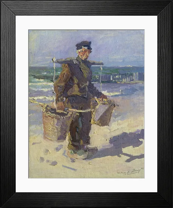 Framed Print : The shellfisherman, 1904. Creator: Jan Toorop Framed Print : The shellfisherman, 1904. Creator: Jan Toorop