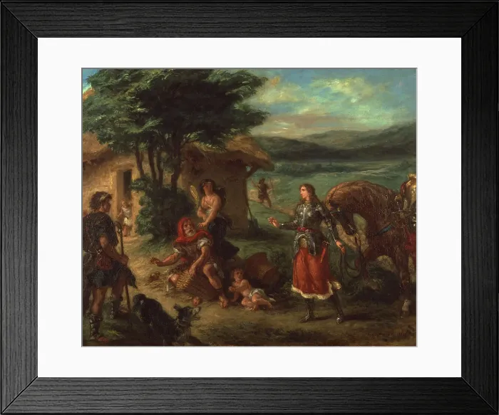 Framed Print : Erminia and the Shepherds, 1859. Creator: Eugene Delacroix Framed Print : Erminia and the Shepherds, 1859. Creator: Eugene Delacroix
