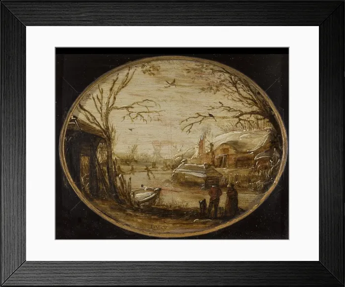 Framed Print : Winter Landscape, c.1620-c.1630. Creator: Jan van de Velde II Framed Print : Winter Landscape, c.1620-c.1630. Creator: Jan van de Velde II