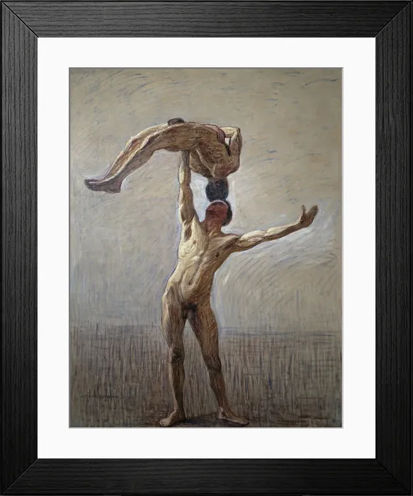 Framed Print : Athletes, 1912. Creator: Eugène Jansson Framed Print : Athletes, 1912. Creator: Eugène Jansson