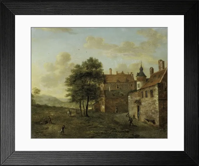 Framed Print : A Country Home, 1660-1712. Creator: Jan van der Heyden Framed Print : A Country Home, 1660-1712. Creator: Jan van der Heyden