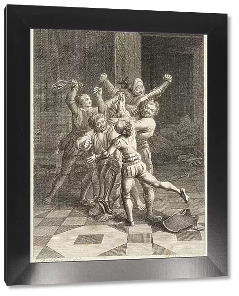 Plate XVIII from Life and Adventures of the Knight Don Quixote de la Mancha, 1780. Creator: Daniel Berger