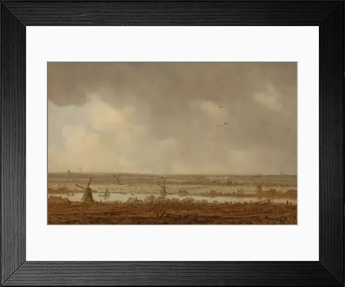 Framed Print : Polder Landscape, 1644. Creator: Jan van Goyen Framed Print : Polder Landscape, 1644. Creator: Jan van Goyen