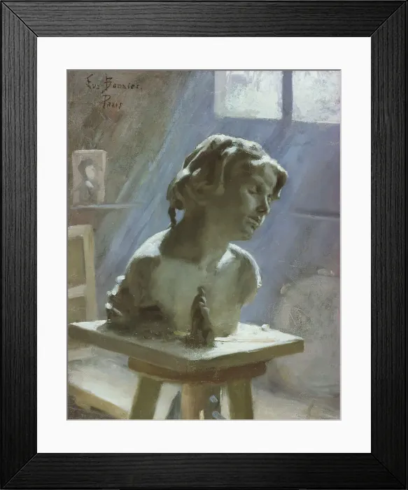 Framed Print : Interior of a Studio in Paris, 1886. Creator: Eva Fredrika Bonnier Framed Print : Interior of a Studio in Paris, 1886. Creator: Eva Fredrika Bonnier