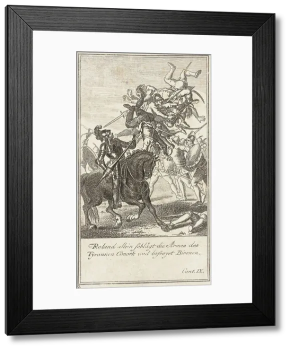 Framed Print : Plate 2 for Ariosto's Orlando Furioso, 1772. Creator: Daniel Berger Framed Print : Plate 2 for Ariosto's Orlando Furioso, 1772. Creator: Daniel Berger