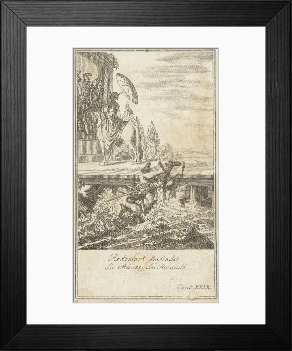 Framed Print : Plate 9 for Ariosto's Orlando Furioso, 1772. Creator: Daniel Berger Framed Print : Plate 9 for Ariosto's Orlando Furioso, 1772. Creator: Daniel Berger