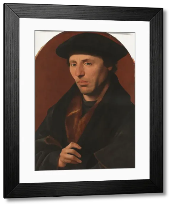 Framed Print : Portrait of a Haarlem Citizen, 1529. Creator: Jan van Scorel Framed Print : Portrait of a Haarlem Citizen, 1529. Creator: Jan van Scorel