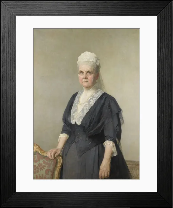 Framed Print : Queen Emma, princess of Waldeck-Pyrmont, widow of King Willem III, 1918. Creator: Jan Veth Framed Print : Queen Emma, princess of Waldeck-Pyrmont, widow of King Willem III, 1918. Creator: Jan Veth