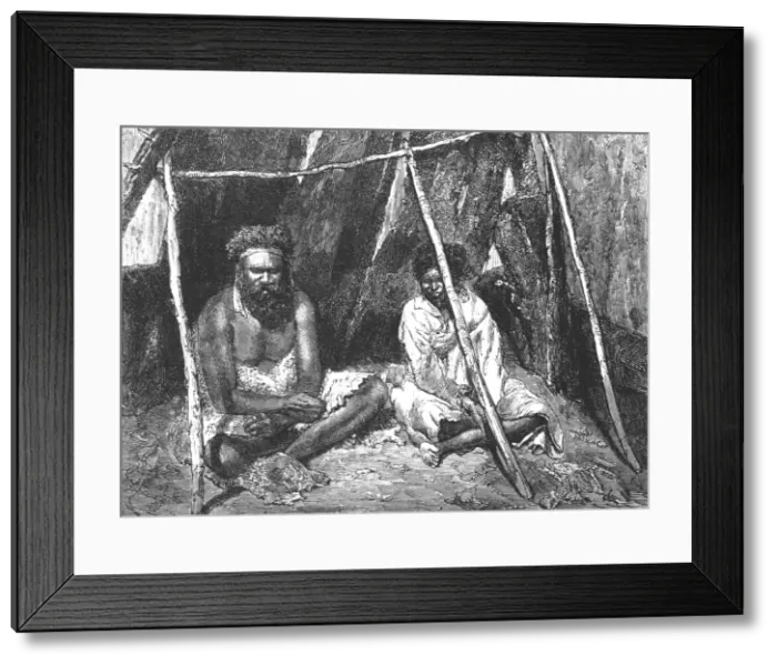 Framed Print : Old Australian and his Gin.'; Incidents of Bush Life in Queensland, 1875. Creator: Unknown. Old Australian and his Gin.'; Incidents of Bush Life in Queensland, 1875. Creator: Unknown Framed Print : Old Australian and his Gin.'; Incidents of Bush Life in Queensland, 1875. Creator: Unknown. Old Australian and his Gin.'; Incidents of Bush Life in Queensland, 1875. Creator: Unknown