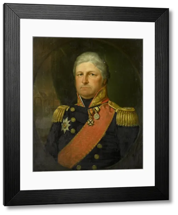 Framed Print : Portrait of Rear-Admiral Job Seaburne May, 1823. Creator: Jan Willem May Framed Print : Portrait of Rear-Admiral Job Seaburne May, 1823. Creator: Jan Willem May