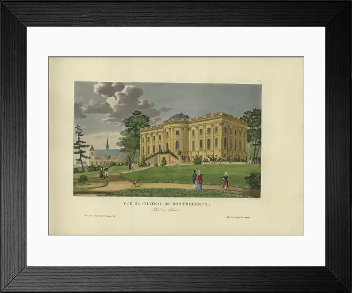 Framed Print : Vue du Château de Montmorency, 1817-1824. Creator: Courvoisier-Voisin, Henri (1757-1830) Framed Print : Vue du Château de Montmorency, 1817-1824. Creator: Courvoisier-Voisin, Henri (1757-1830)