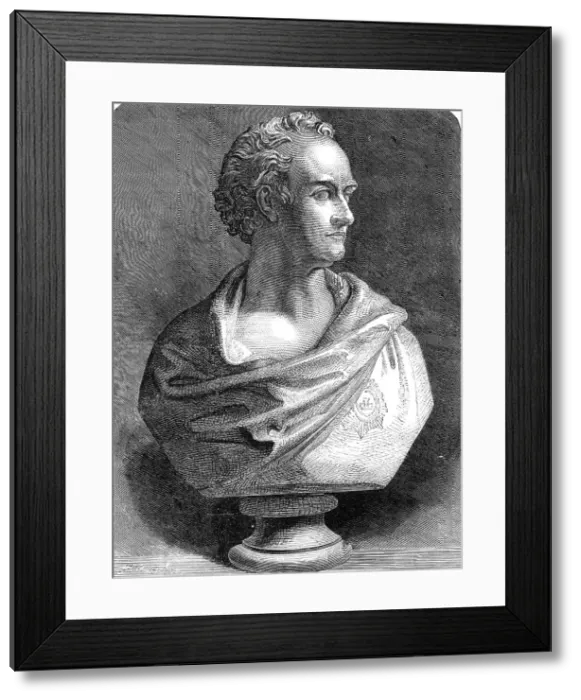 Framed Print : Bust of the late Viscount Hardinge, by J. H. Foley, in the Royal Academy Exhibition, 1860. Creator: Unknown Framed Print : Bust of the late Viscount Hardinge, by J. H. Foley, in the Royal Academy Exhibition, 1860. Creator: Unknown