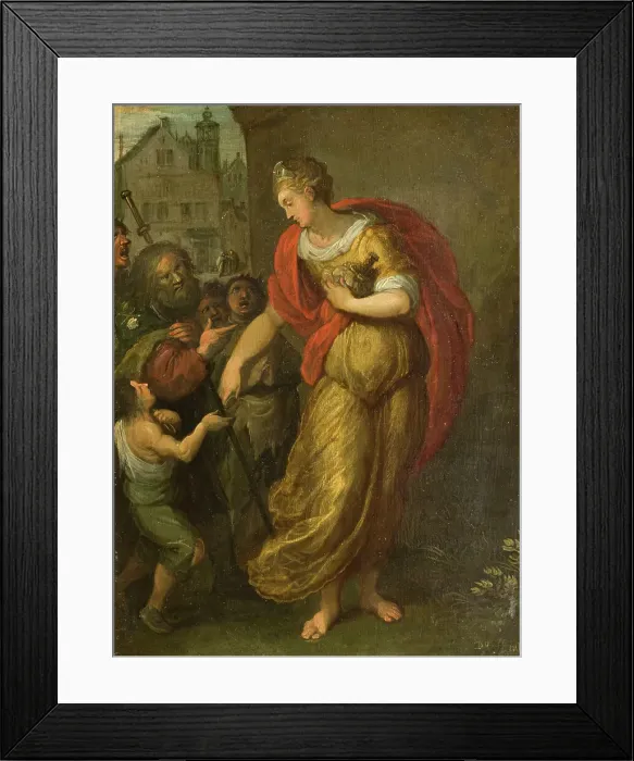 Framed Print : Allegory of Generosity. Creator: Frans Francken II Framed Print : Allegory of Generosity. Creator: Frans Francken II