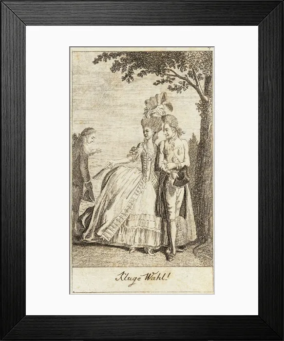 Framed Print : Illustration for Life of a Badly Brought Up Young Lady, 1779. Creator: Daniel Nikolaus Chodowiecki Framed Print : Illustration for Life of a Badly Brought Up Young Lady, 1779. Creator: Daniel Nikolaus Chodowiecki
