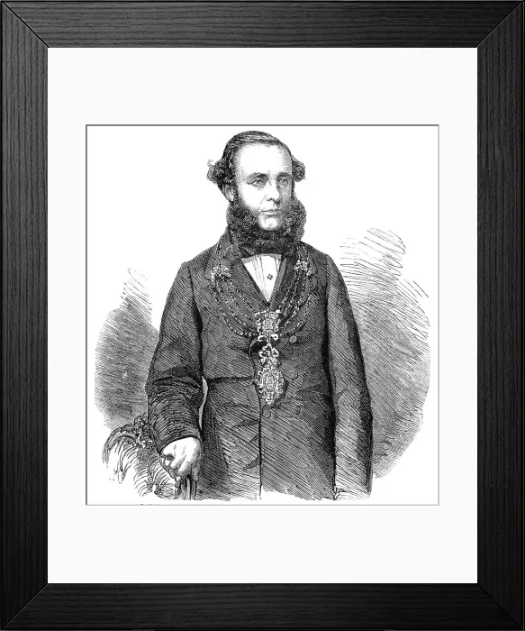 Framed Print : Z.C. Pearson, Esq. Mayor of Hull - from a photograph by Mayall, 1860. Creator: Unknown Framed Print : Z.C. Pearson, Esq. Mayor of Hull - from a photograph by Mayall, 1860. Creator: Unknown