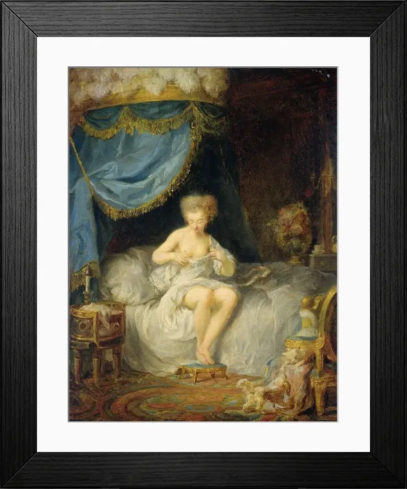 Framed Print : Evening Toilet, 1780-1820. Creator: Jean Frederic Schall Framed Print : Evening Toilet, 1780-1820. Creator: Jean Frederic Schall