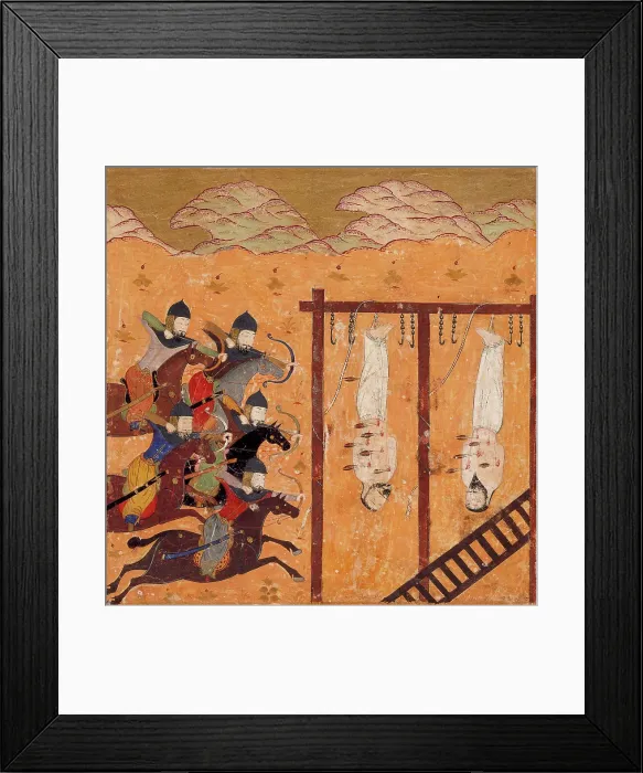 Framed Print : Execution Scene, Folio from a Shahnama (Book of Kings), c1475. Creator: Unknown Framed Print : Execution Scene, Folio from a Shahnama (Book of Kings), c1475. Creator: Unknown