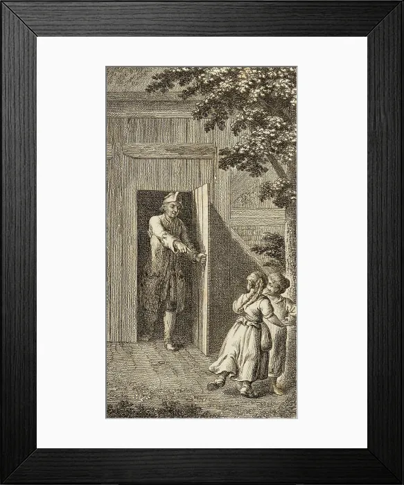 Framed Print : Illustration for Henry Pestalozzi's Leonard and Gertrude or the Village Customs, 1782. Creator: Daniel Nikolaus Chodowiecki Framed Print : Illustration for Henry Pestalozzi's Leonard and Gertrude or the Village Customs, 1782. Creator: Daniel Nikolaus Chodowiecki