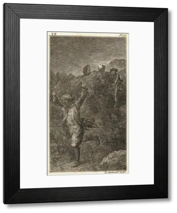 Framed Print : Illustration for Henry Pestalozzi's Leonard and Gertrude or the Village Customs, 1782. Creator: Daniel Nikolaus Chodowiecki Framed Print : Illustration for Henry Pestalozzi's Leonard and Gertrude or the Village Customs, 1782. Creator: Daniel Nikolaus Chodowiecki