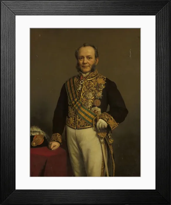 Framed Print : Pieter Mijer, Governor-General, 1874. Creator: Jan Hendrik Neuman Framed Print : Pieter Mijer, Governor-General, 1874. Creator: Jan Hendrik Neuman