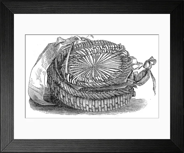 Framed Print : Ancient hanaper, 1860. Creator: Unknown Framed Print : Ancient hanaper, 1860. Creator: Unknown
