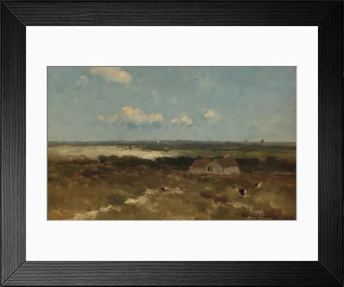 Framed Print : Dune landscape, 1870-1896. Creator: Jan Hendrik Weissenbruch Framed Print : Dune landscape, 1870-1896. Creator: Jan Hendrik Weissenbruch
