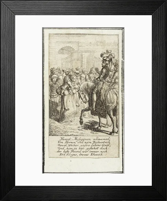 Framed Print : Plate 11 for Moral and Satiric Content, 1778. Creator: Daniel Nikolaus Chodowiecki Framed Print : Plate 11 for Moral and Satiric Content, 1778. Creator: Daniel Nikolaus Chodowiecki