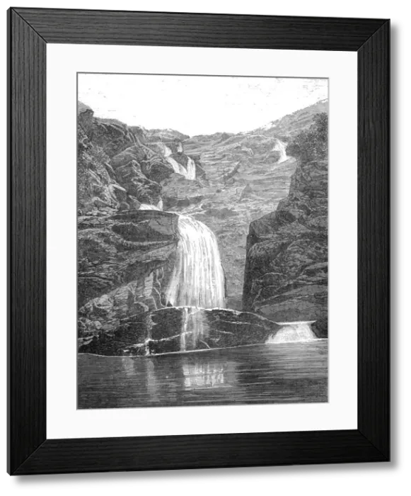 Framed Print : The Ba Falls, in Lebris Bay; Some Account of New Caledonia, 1875. Creator: Unknown Framed Print : The Ba Falls, in Lebris Bay; Some Account of New Caledonia, 1875. Creator: Unknown