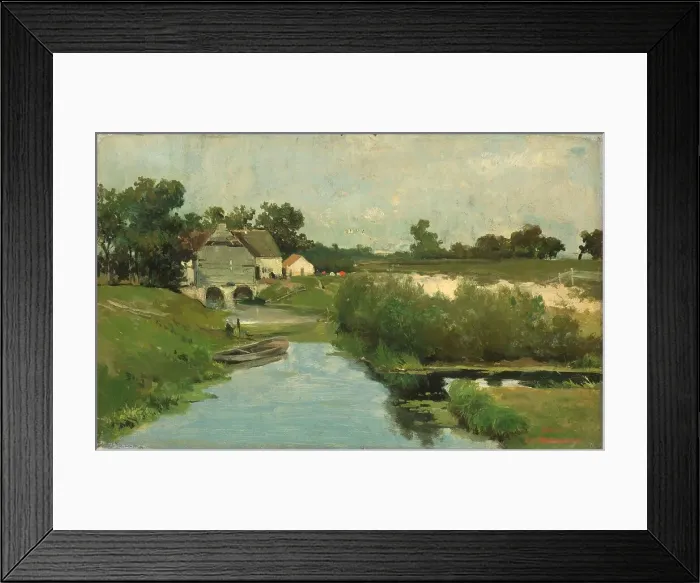 Framed Print : Summer Day, c.1870-c.1903. Creator: Jan Hendrik Weissenbruch Framed Print : Summer Day, c.1870-c.1903. Creator: Jan Hendrik Weissenbruch