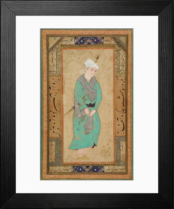 Framed Print : Youth Dressed in Green, between 1600 and 1650. Creator: Unknown Framed Print : Youth Dressed in Green, between 1600 and 1650. Creator: Unknown